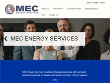 Tablet Screenshot of mecenergyservices.com